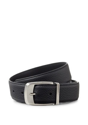 Zegna black leather belt