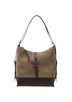 Tod's T-Timeless suede leather backpack - Neutrals