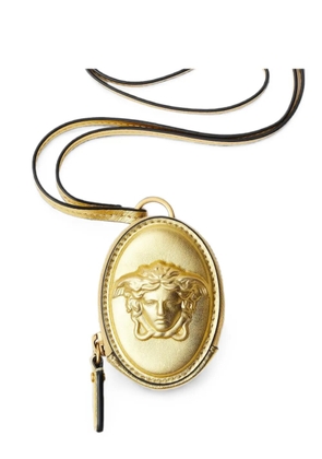 Versace Lou metallic Nappa coin purse - Gold