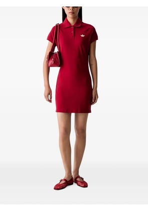 adidas mini logo-embroidered polo dress