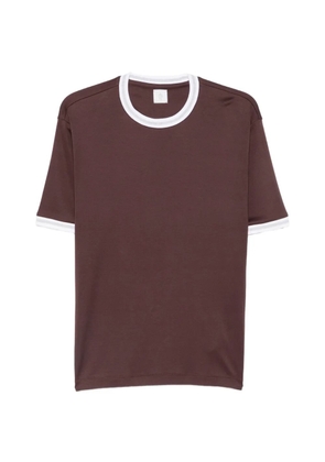 Eleventy contrast-trim T-shirt - Red