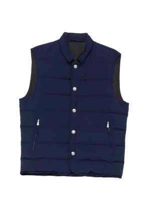 Eleventy quilted-pattern gilet - Blue