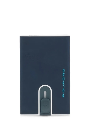 PIQUADRO logo-print card holder - Blue
