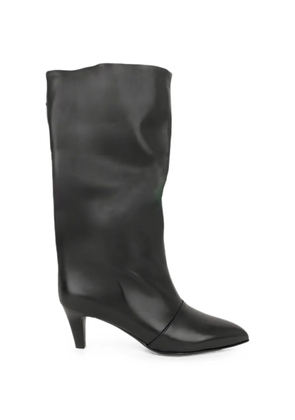 LINDA BAUMANN pointed-toe slouchy boots - Black