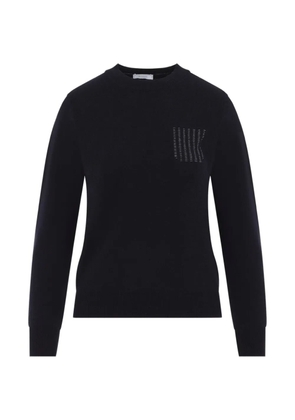 Peserico bead-embellished wool sweater - Blue
