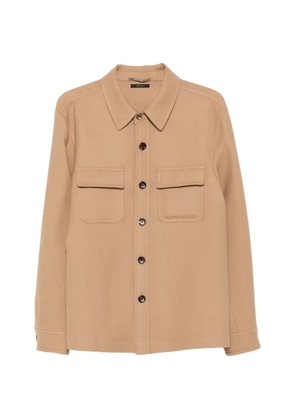 TOM FORD button-up chest-pocket overshirt - Brown