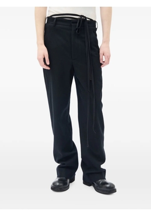 Ann Demeulemeester brushed-wool trousers - Black