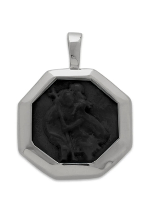 Monica Vinader octagonal-pendant necklace - Silver