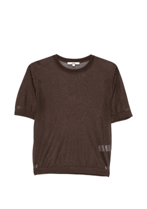 Maje short-sleeve metallic-effect T-shirt (set of two) - Brown