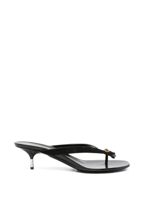 Versace Medusa plaque kitten-heel sandals - Black