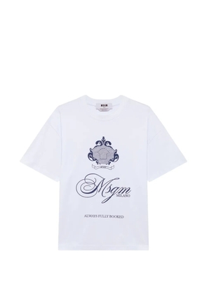 MSGM logo-print T-shirt - White