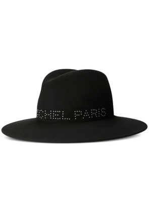 Maison Michel Zango studded-logo trilbies - Black