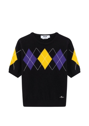 MSGM short-sleeve sweater - Black