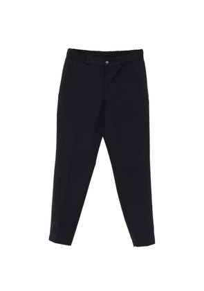 BOSS elasticated-waistband wool trousers - Blue