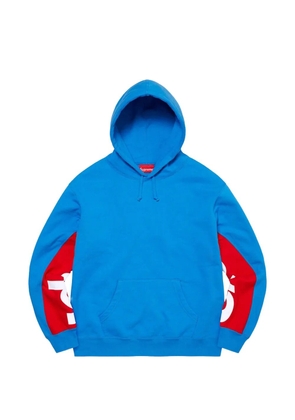 Supreme cropped-panel hoodie - Blue