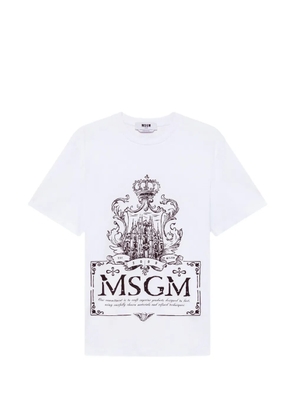 MSGM logo-print T-shirt - White