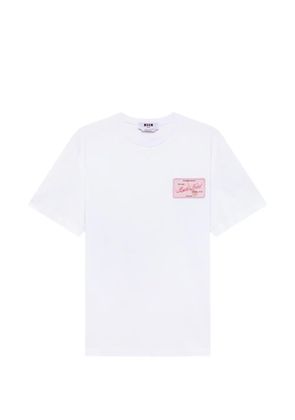 MSGM logo-patch T-shirt - White