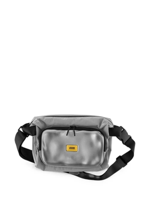Crash Baggage Soft dented-effect belt bag - Silver