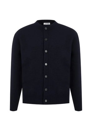 Jil Sander button-up crew-neck cardigan - Blue