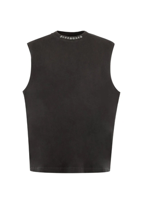 Pleasures logo-print vest - Black