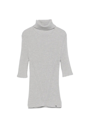 Herno turtleneck short-sleeve sweater - Grey