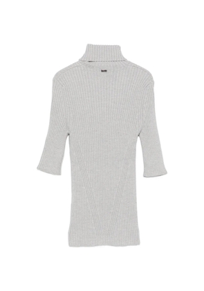 Herno turtleneck short-sleeve sweater - Grey