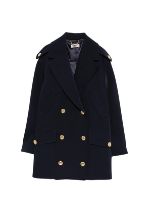 Elisabetta Franchi double-breasted coat - Blue