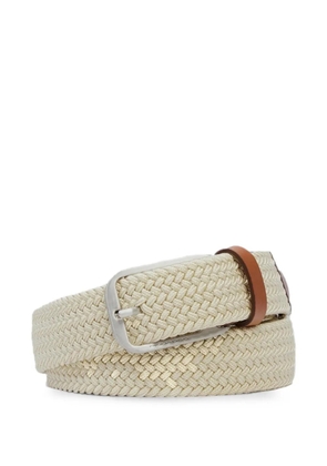 PIQUADRO woven buckle belt - Neutrals