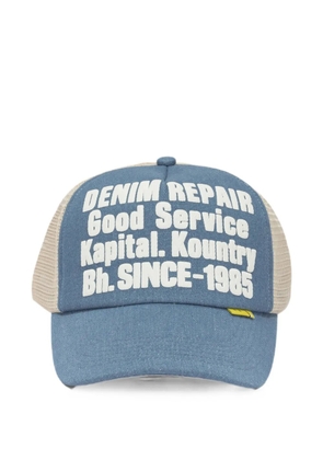 KAPITAL logo-print cap - Blue