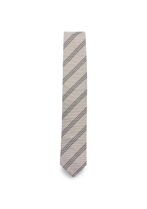Lardini striped-pattern tie - Neutrals