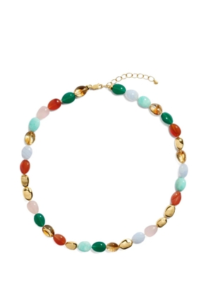 Monica Vinader Rio bead-embellished necklace - Gold