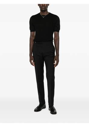 Tagliatore buckle-detail trousers - Black