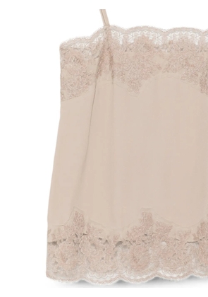 P.A.R.O.S.H. lace-trim camisole top - Neutrals