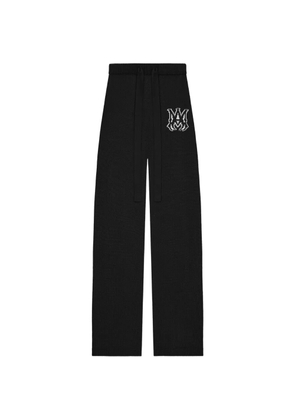 AMIRI logo-embroidered drawstring trousers - Black