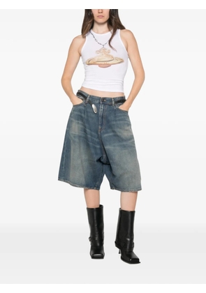 Vivienne Westwood Orb-print ribbed vest - Blue