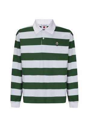 ICECREAM Cones & Bones striped rugby polo shirt - Green