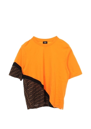 Fendi Pre-Owned 2010s Zucca short-sleeved cotton T-shirt - Orange