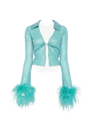 Oséree Lumiere Plumage slim shirt - Blue