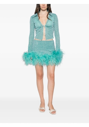 Oséree Lumiere Plumage slim shirt - Blue