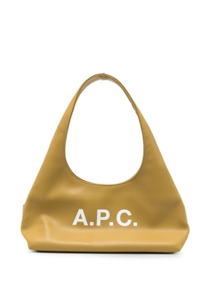 A.P.C. logo-print tote bag - Yellow
