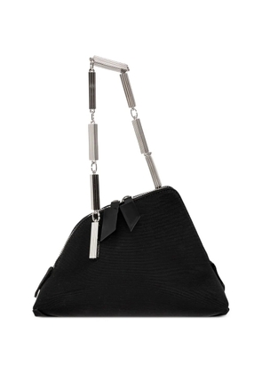 The Attico La Scala chain-link clutch bag - Black