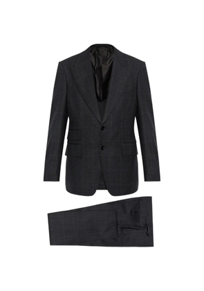 TOM FORD check-pattern wool suit - Grey