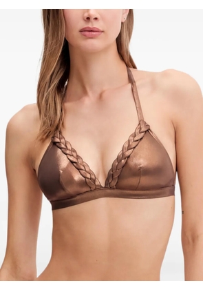 Chantelle braided bikini top - Brown