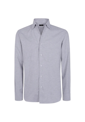 Barba button-down long-sleeve shirt - Grey