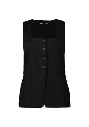 Faithfull Jackie button-up waistcoat - Black