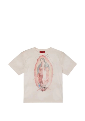 424 Virgin Mary graphic-print T-shirt - Neutrals