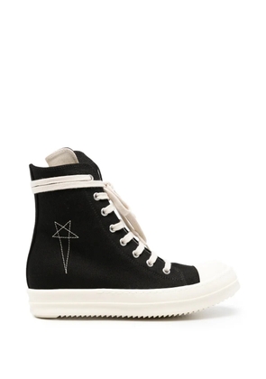 Rick Owens DRKSHDW embroidered-star high-top sneakers - Black