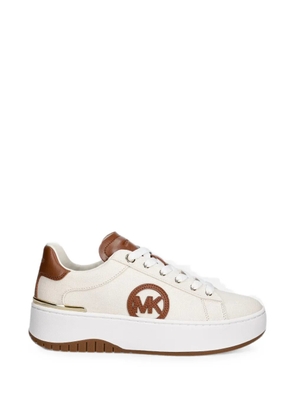 Michael Michael Kors logo-patch platform sneakers - Neutrals