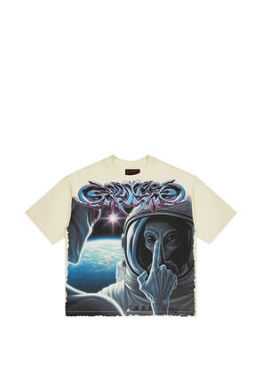 GODSPEED First Contact 2 graphic-print T-shirt - Neutrals
