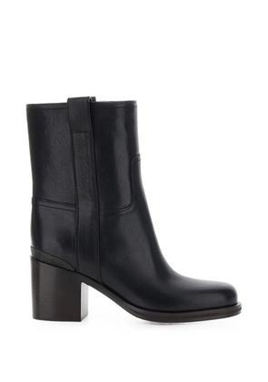Brunello Cucinelli monili-chain leather ankle boots - Black